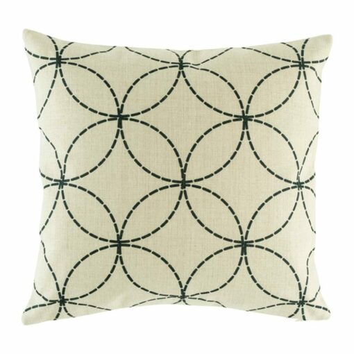 cushion with Black Imperial pattern.