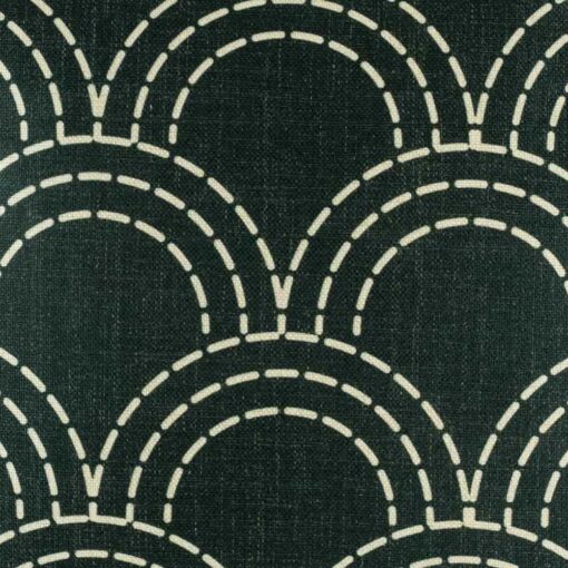 closer look at cushion Cover with Black Cloud pattern.