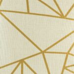 closer look at cushion with Gold Crack pattern.