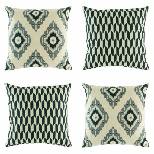 4 patterned cushion in Neutral Hues.