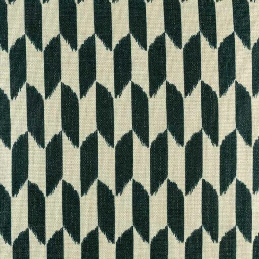 closer look at cushion cover with Black and White Chevron pattern.