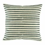 cushion cover with Black Stripe pattern.