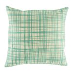 cushion cover with Teal Plaid pattern.