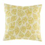 cushion cover with Gold Leaf pattern.