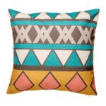 cushion cover with Triangle Tribal pattern.
