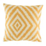 cushion with Gold Diamond pattern.
