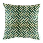 cushion cover with Greek Key pattern.