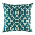 cushion cover with Blue Spiral pattern.