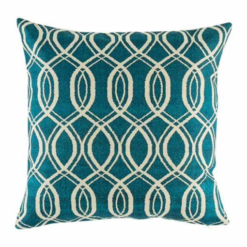 cushion cover with Blue Spiral pattern.