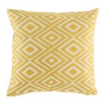 cushion cover with Gold Diamond Link pattern.