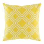 cushion with Citrine Trellis pattern.