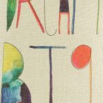 closer look at cushion with Multi Colour Dream Big print.