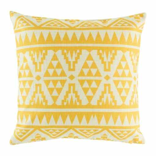 cushion cover with Gold Tribal pattern.