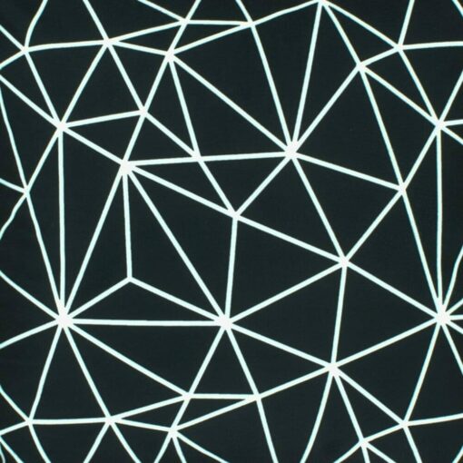 closer look at a cushion in Black Geometric pattern - 45x45cm
