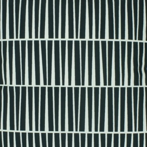 closer look at a cushion in Black and White Line pattern - 45x45cm