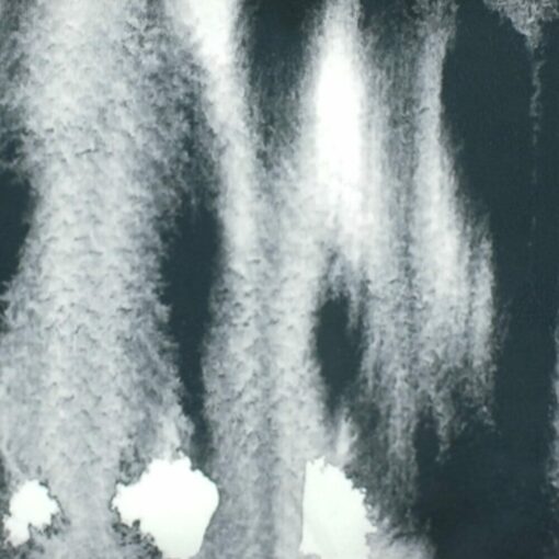 closer look at a rectangular cushion cover in Faded Black pattern