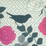 a closer look at a Cushion in Geometric Bird pattern - 45x45cm
