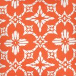 closer look at a Outdoor cushion in Modern Floral Watermelon pattern