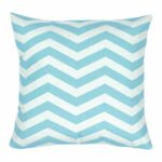 chevron pattern Cushion in Sky Blue colour 45x45cm