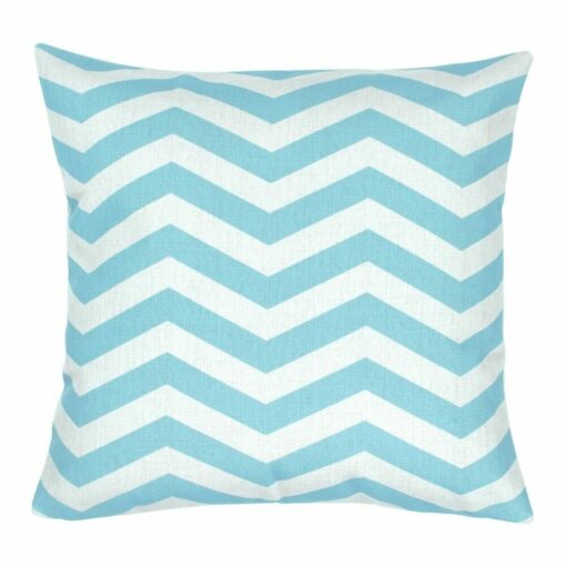 chevron pattern Cushion in Sky Blue colour 45x45cm