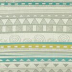 a closer look at a Rectangular Cushion in Aztec Grey pattern - 30x50cm
