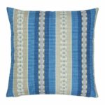 Cushion Cover in Square shape with Blue Stripes - 45x45cm