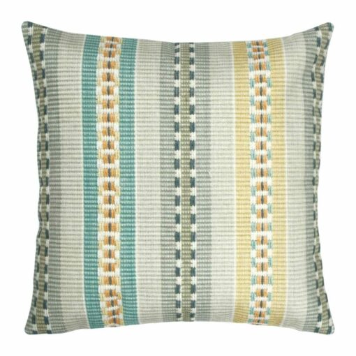 Cushion Cover in Square shape with Neutral Hues Stripes - 45x45cm