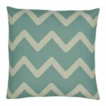 Cushion Cover in Square shape with Baby Blue Chevron - 45x45cm