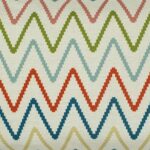 a closer look at a Rectangular Cushion in Chevron Multicolor pattern - 30x50cm