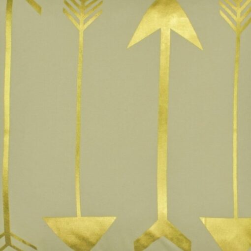 closer look at a Square Cushion in 4 gold arrows design - 45x45cm