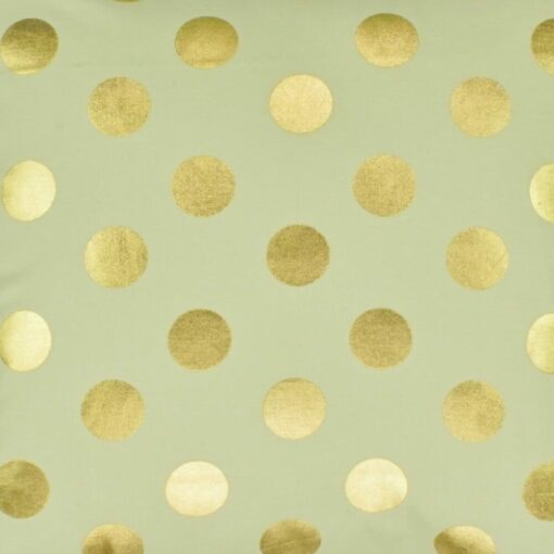 a closer look at a square Cushion in Gold Polka pattern - 45x45cm