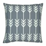 cushion cover in Grey and White Arrow pattern - 45x45cm