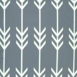 closer look at a cushion in Grey and White Arrow pattern - 45x45cm