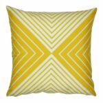 cushion cover in Yellow Thin and Thick Line pattern - 45x45cm