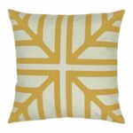 cushion cover in Gold Four Square pattern - 45x45cm