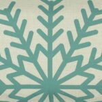 a closer look at a Rectangular Cushion cover in Snowflake print - 30x50cm