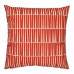 cushion cover in Red and White Line pattern - 45x45cm