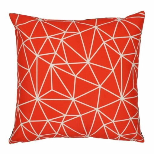 cushion cover in Red Geometric pattern - 45x45cm