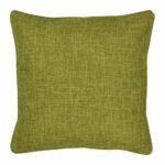 a cushion in acid olive colour 45x45cm