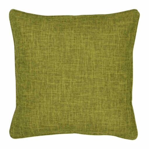 a cushion in acid olive colour 45x45cm