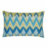 a chevron pattern in a rectangular shape cushion.