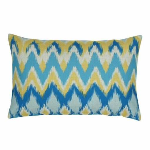 a chevron pattern in a rectangular shape cushion.