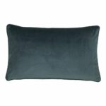 a rectangular cushion on spruce blue colour.