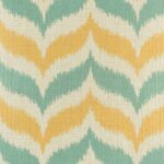 yellow and blue grey chevron cotton linen cushion (45cmx45cm)