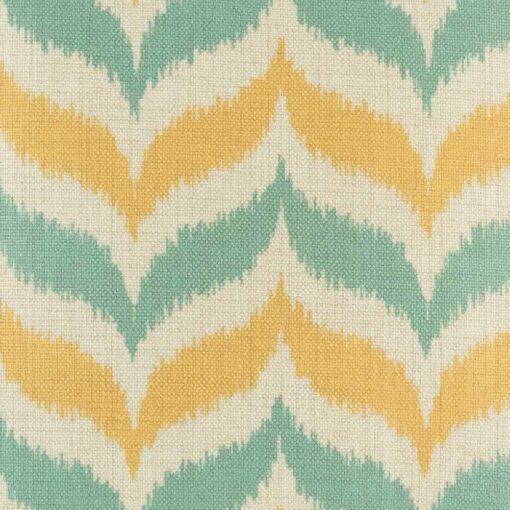 yellow and blue grey chevron cotton linen cushion (45cmx45cm)