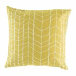 45cmx45cm cotton linen cushion in gold
