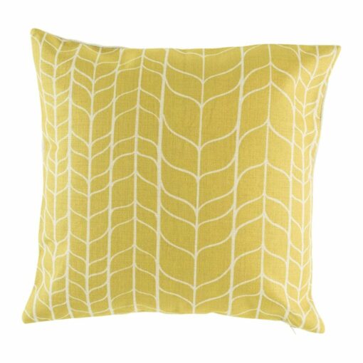 45cmx45cm cotton linen cushion in gold