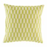 green and white cotton linen cushion cover(45cmx45cm)