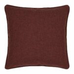 Square velvet burgundy cushion cover
