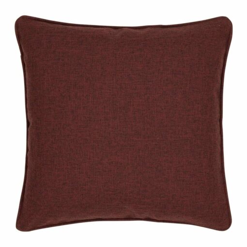 Square velvet burgundy cushion cover
